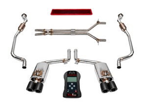 Fabspeed Exhaust Performance Package, Satin Black WITH ECU Upgrade. Porsche 970 Panamera GTS (2010-2016) - 97011191302, 97011191303, 97011191304, 97011191305, 97011191103, 97011191104, 97011191105, 97011191203, 97011191204, 97011191205 - FS.POR.970GTS.XP, FB582/20, FS.POR.970S.ET, FS.POR.970GTS.MAXB
